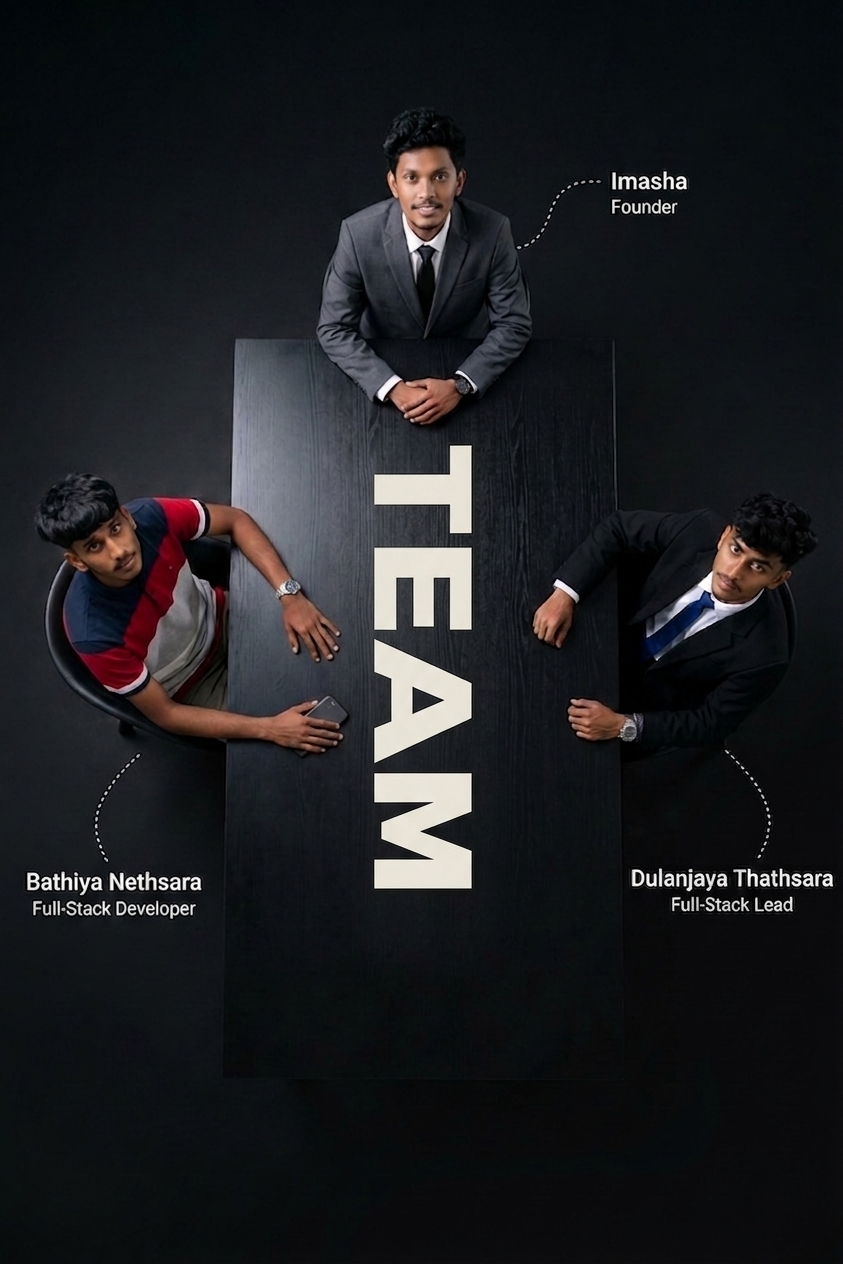 Alona Digital Solution team — Imasha, Bathiya, Dulanjaya